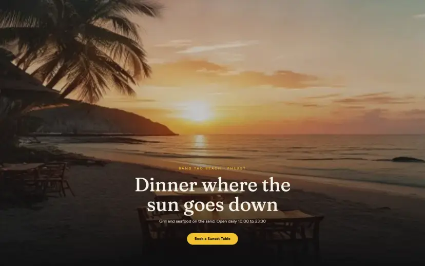 Beach restaurant, Phuket