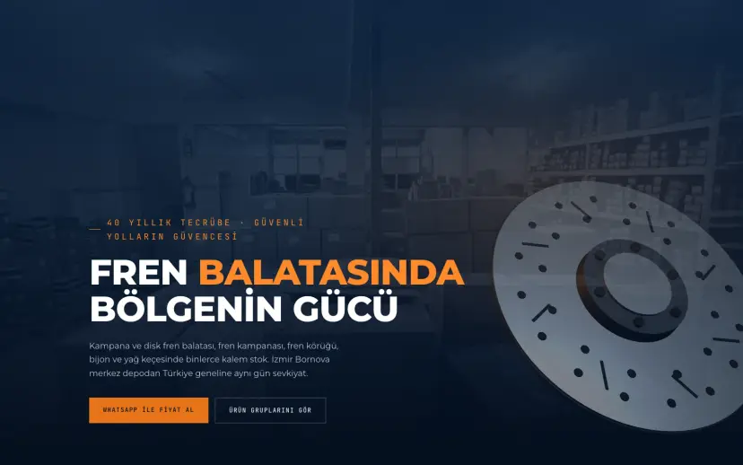 Brake parts wholesaler, Izmir