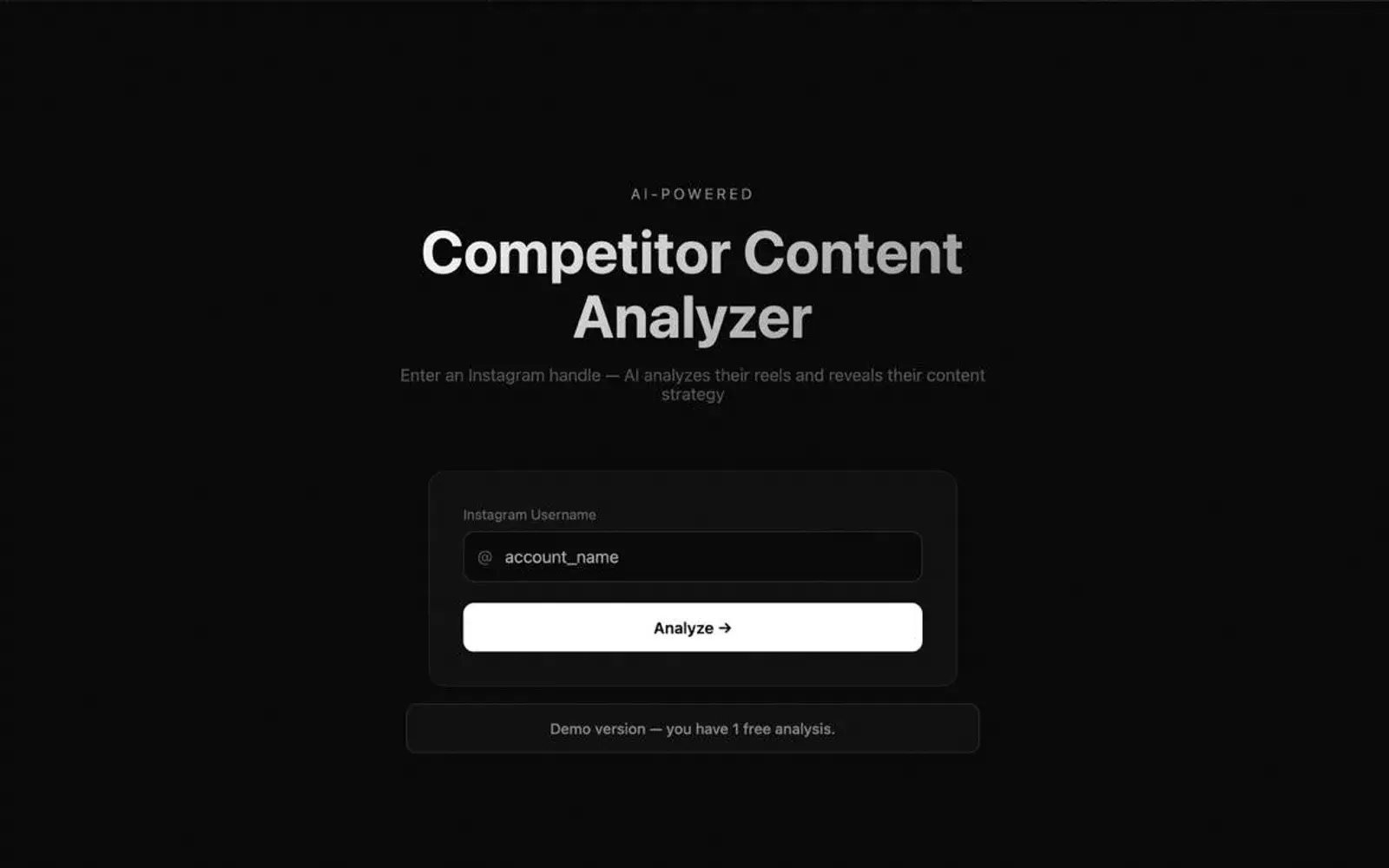 Competitor Content Analyzer cover