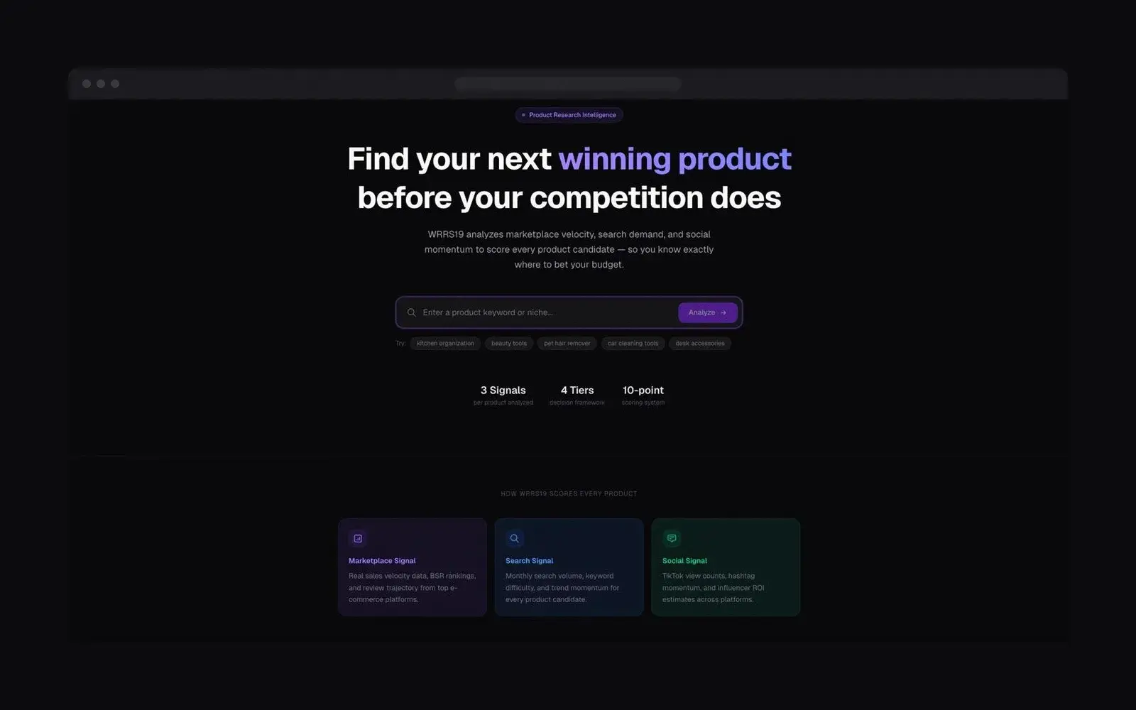 Product Research Intelligence cover