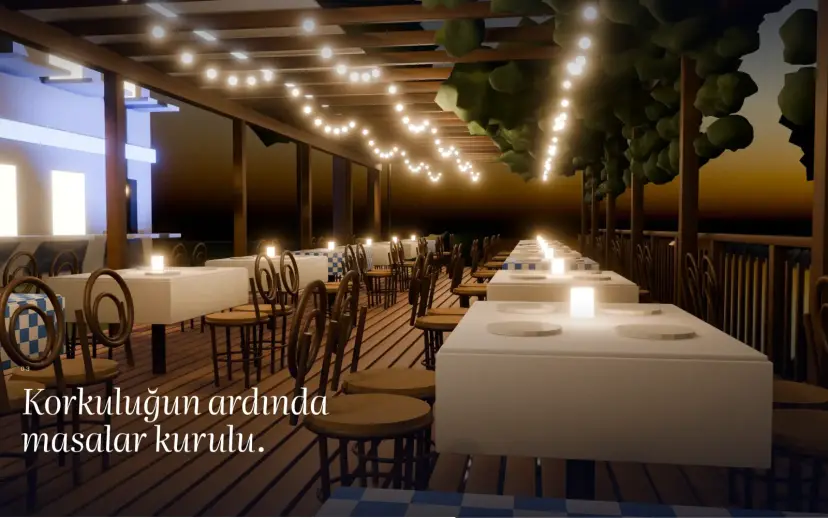 Seaside hotel and restaurant, Aegean coast